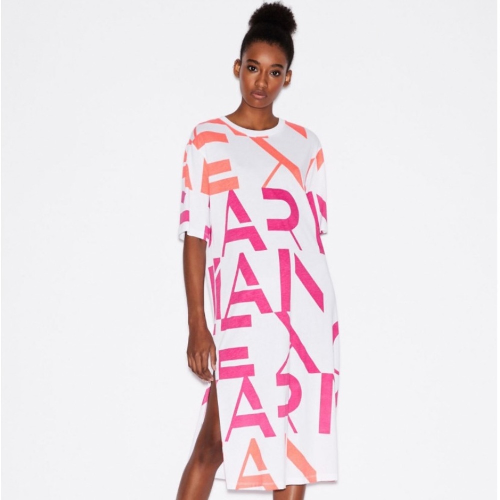 Armani Exchange T Shirt Dress